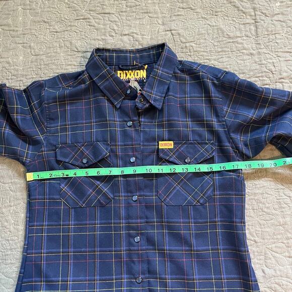 Dixxon toru blue flannel snap button shirt women’s medium - Picture 8 of 10